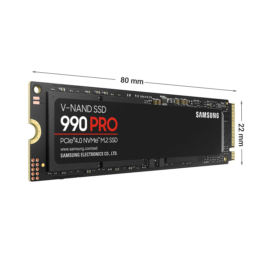Ổ cứng SSD SAMSUNG 990 PRO 2TB (M.2 NVMe Gen 4 x 4 | MZ-V9P2T0BW |  Đọc 7450MB - Ghi 6900MB/s)