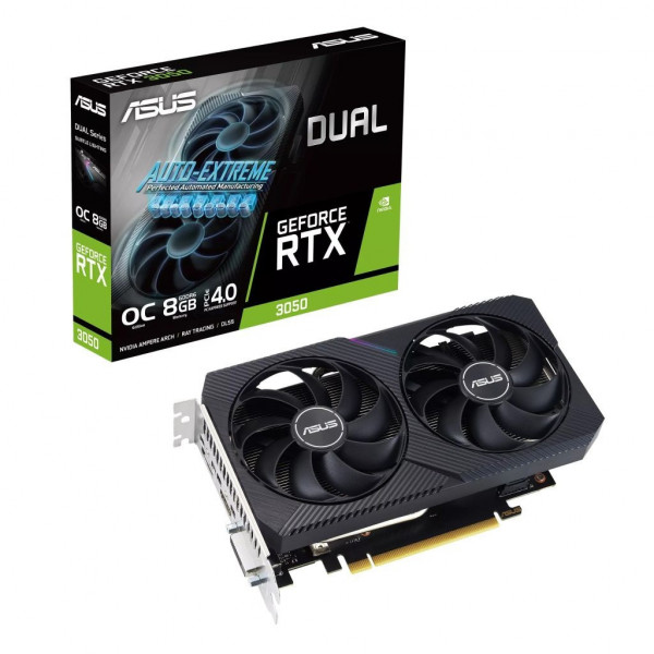 Card Màn Hình Asus Dual GeForce RTX 3050 OC Edition 6GB GDDR6 (DUAL-RTX3050-O6G)