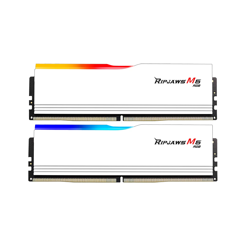 Ram Gskill RIPJAWS M5 RGB 32GB (2x16GB) DDR5 bus 6000MHz WHITE (F5-6000J3648D16GX2-RM5RW)