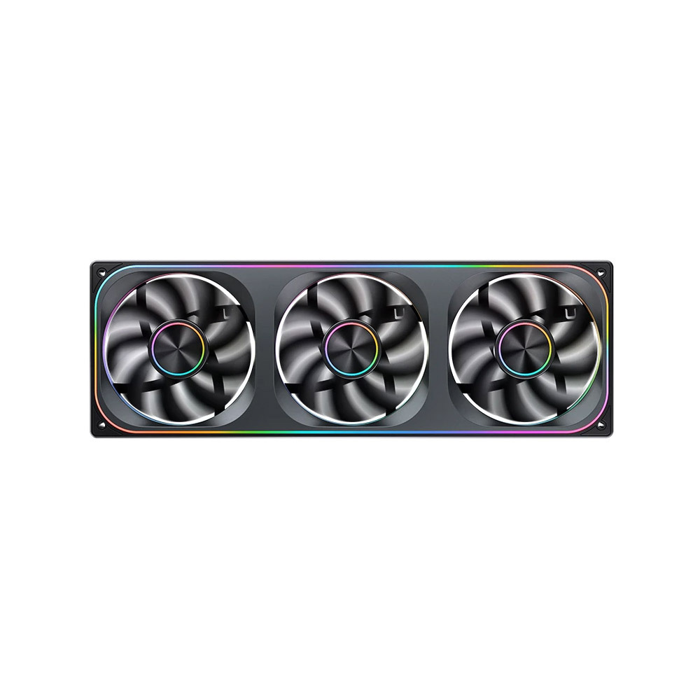 Fan case JONSBO ZA-360BR BLACK LED ARGB REVERSE (FAN ngược)
