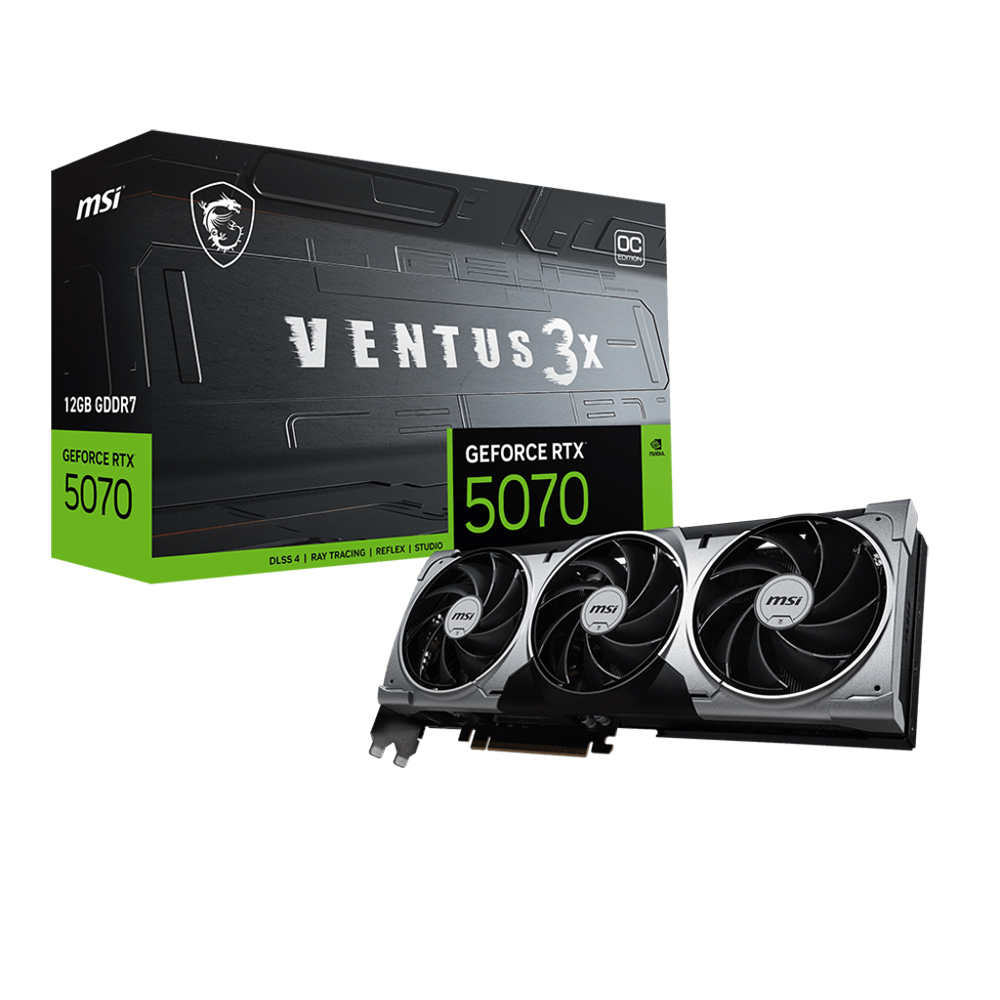 Card màn hình MSI GeForce RTX 5070 12G VENTUS 3X OC