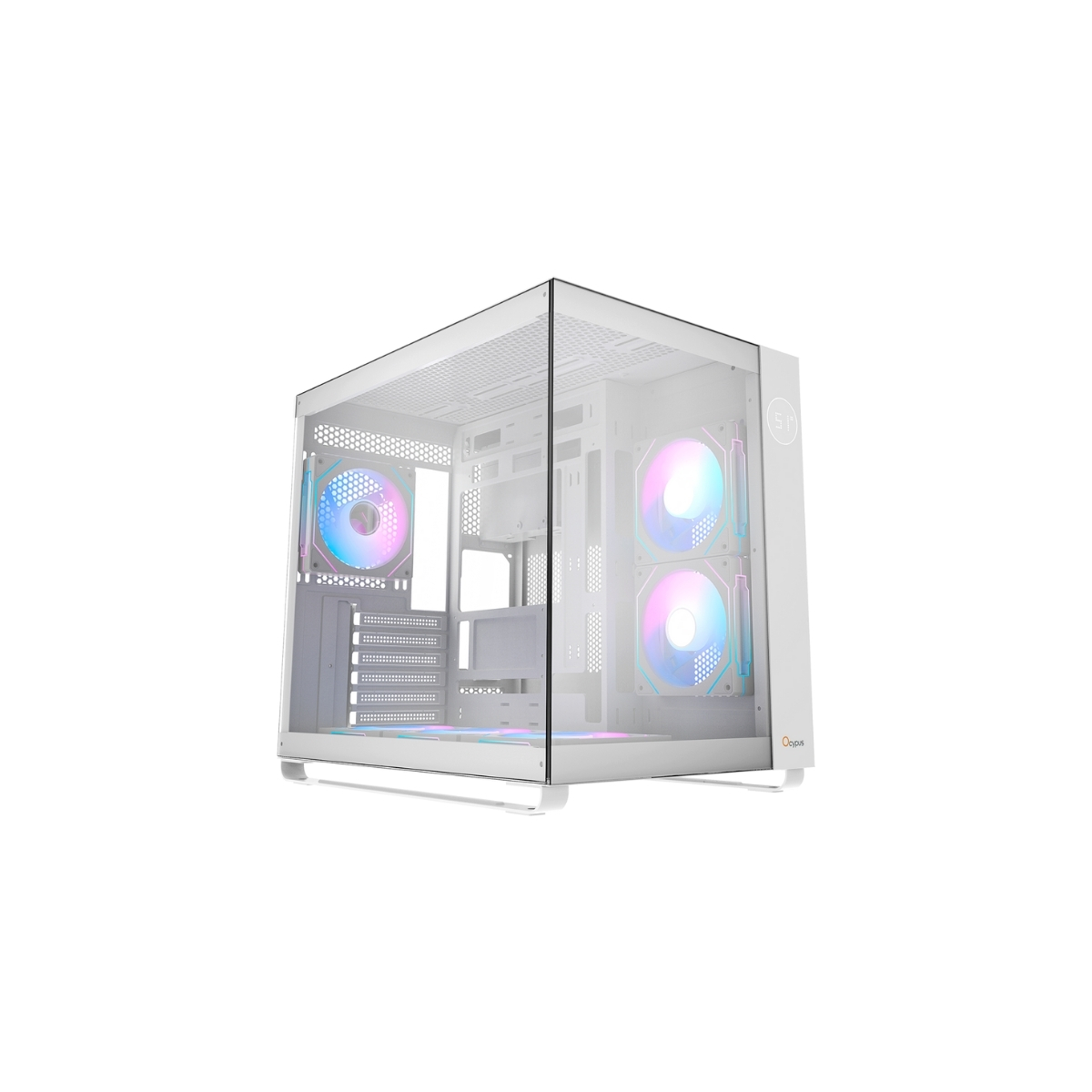 Vỏ Case Ocypus Iota C70 ARGB White ( ATX – Kèm 6 Fan ARGB )
