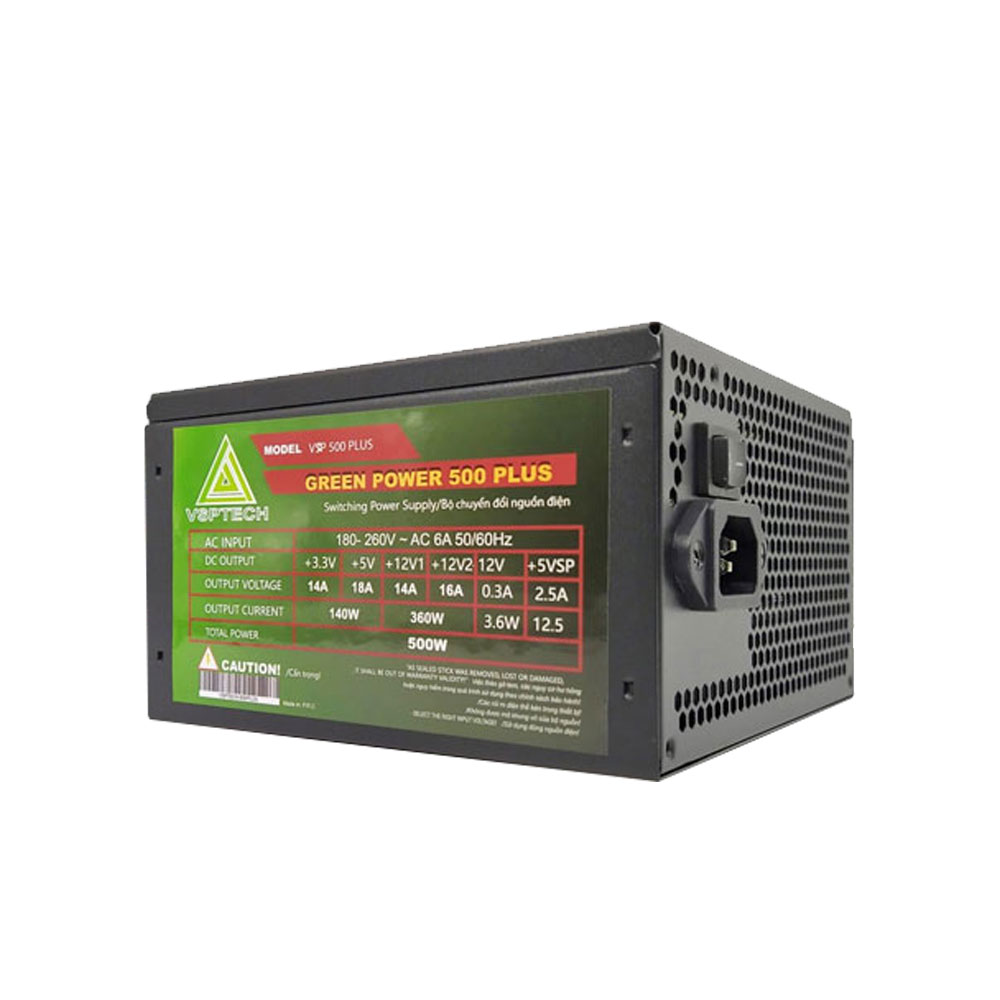 Nguồn máy tính VSP Green Power 500 Plus
