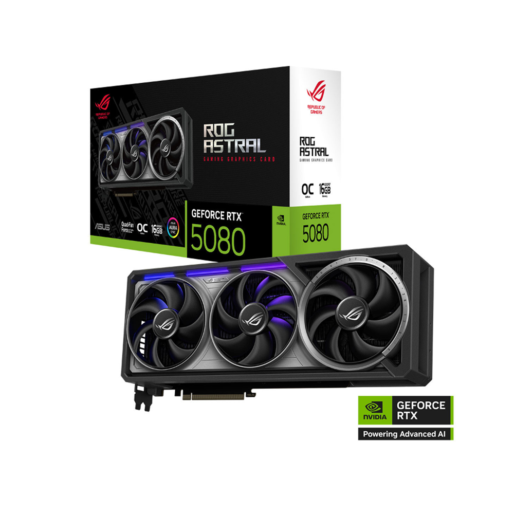 Card màn hình Asus ROG Astral GeForce RTX 5080 16GB OC Edition