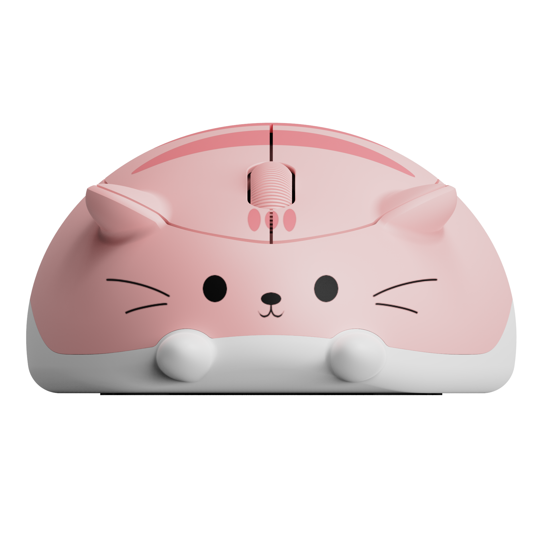 Chuột không dây Akko Cat Theme Mouse- Pink ANGIE