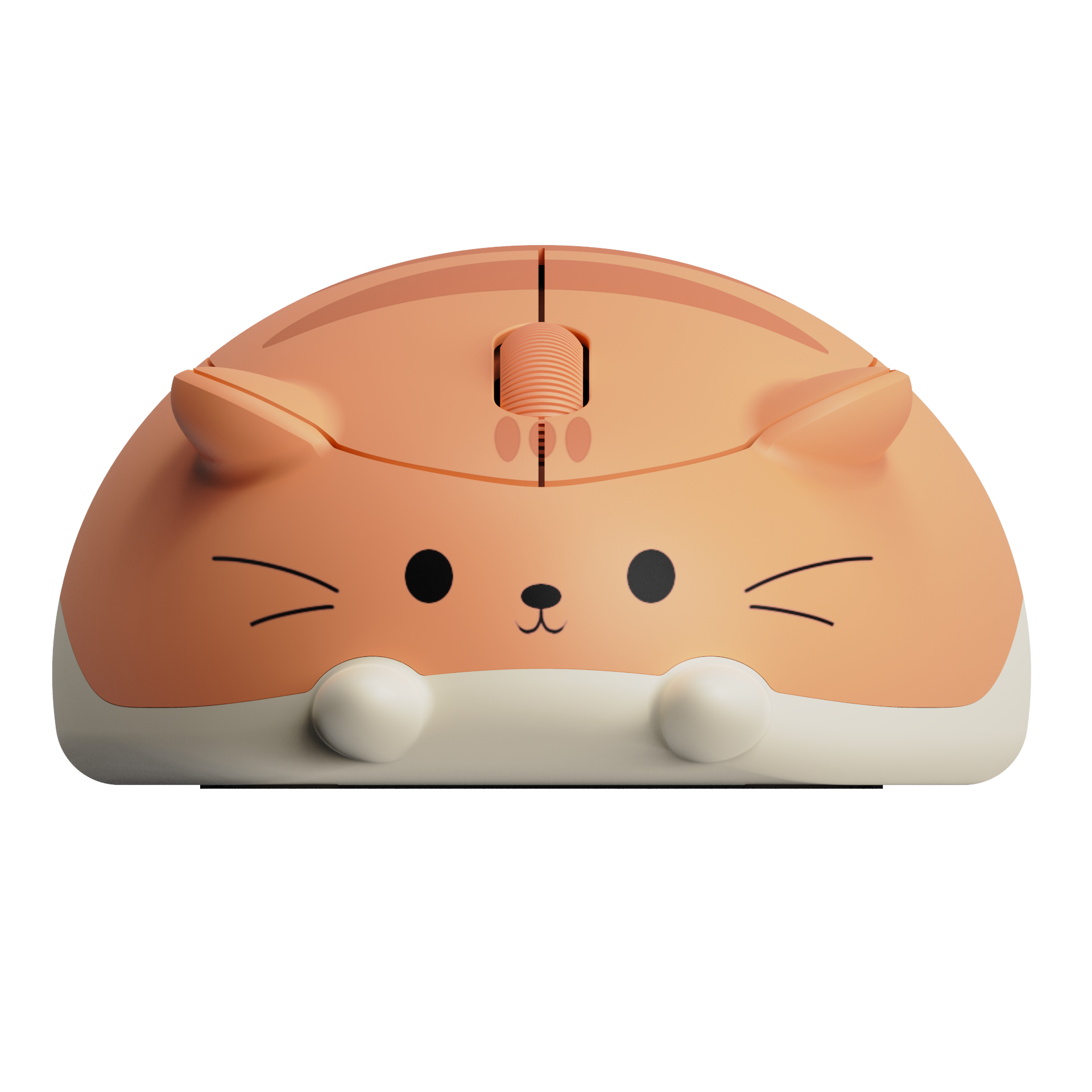 Chuột không dây Akko Cat Theme Mouse -Orange KATE