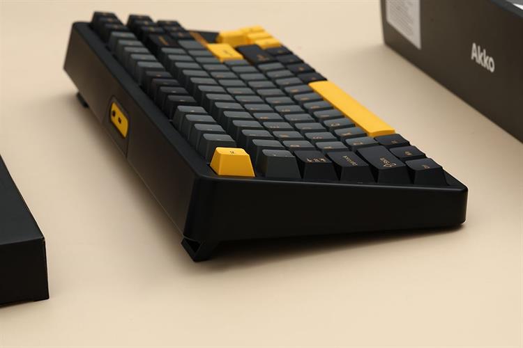 Bàn Phím Cơ Có Dây Akko TAC87 Black&Gold Mirror