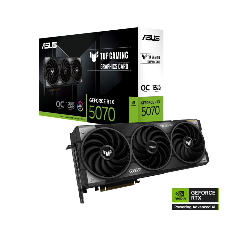 Card màn hình ASUS TUF Gaming RTX 5070 12GB GDDR7 OC Edition (TUF-RTX5070-O12G-GAMING)