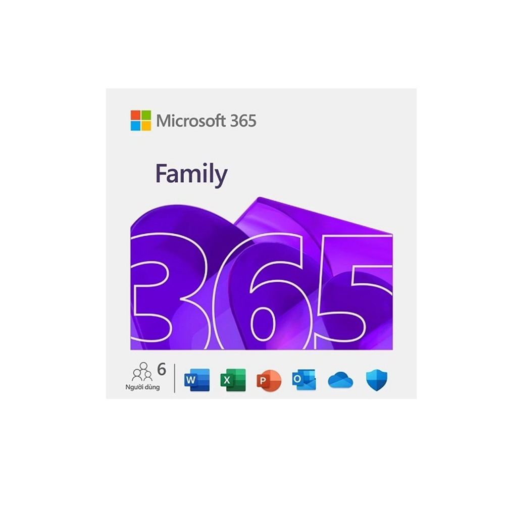 Phần mềm Office M365 Family Subscr PK Lic 1YR Online APAC EM ESD - Key điện tử