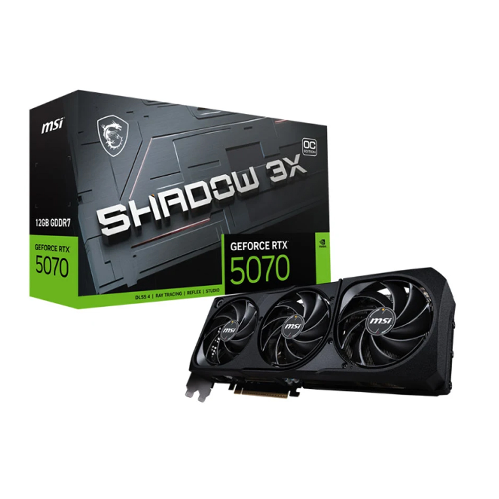 VGA MSI GeForce RTX 5070 12G SHADOW 3X OC (GDDR7/ 192 bit)