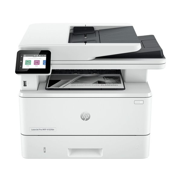 Máy in laser đen trắng HP LaserJet Pro MFP 4103FDN 2Z628A (In đảo mặt, A4, USB, Fax, LAN)