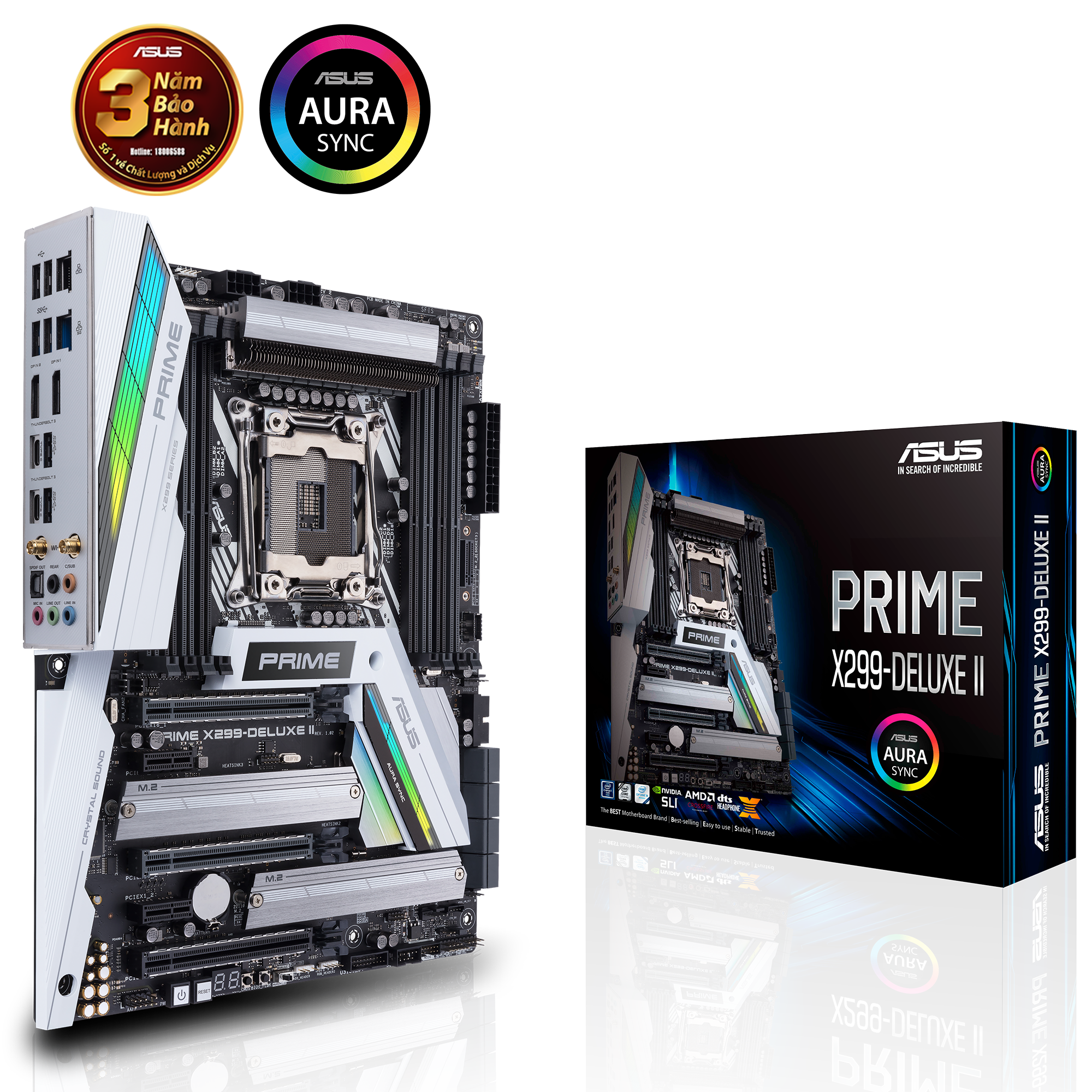 Mainboard Asus PRIME X299-DELUXE II (Intel LGA 2066, ATX, 8 khe RAM DDR4)