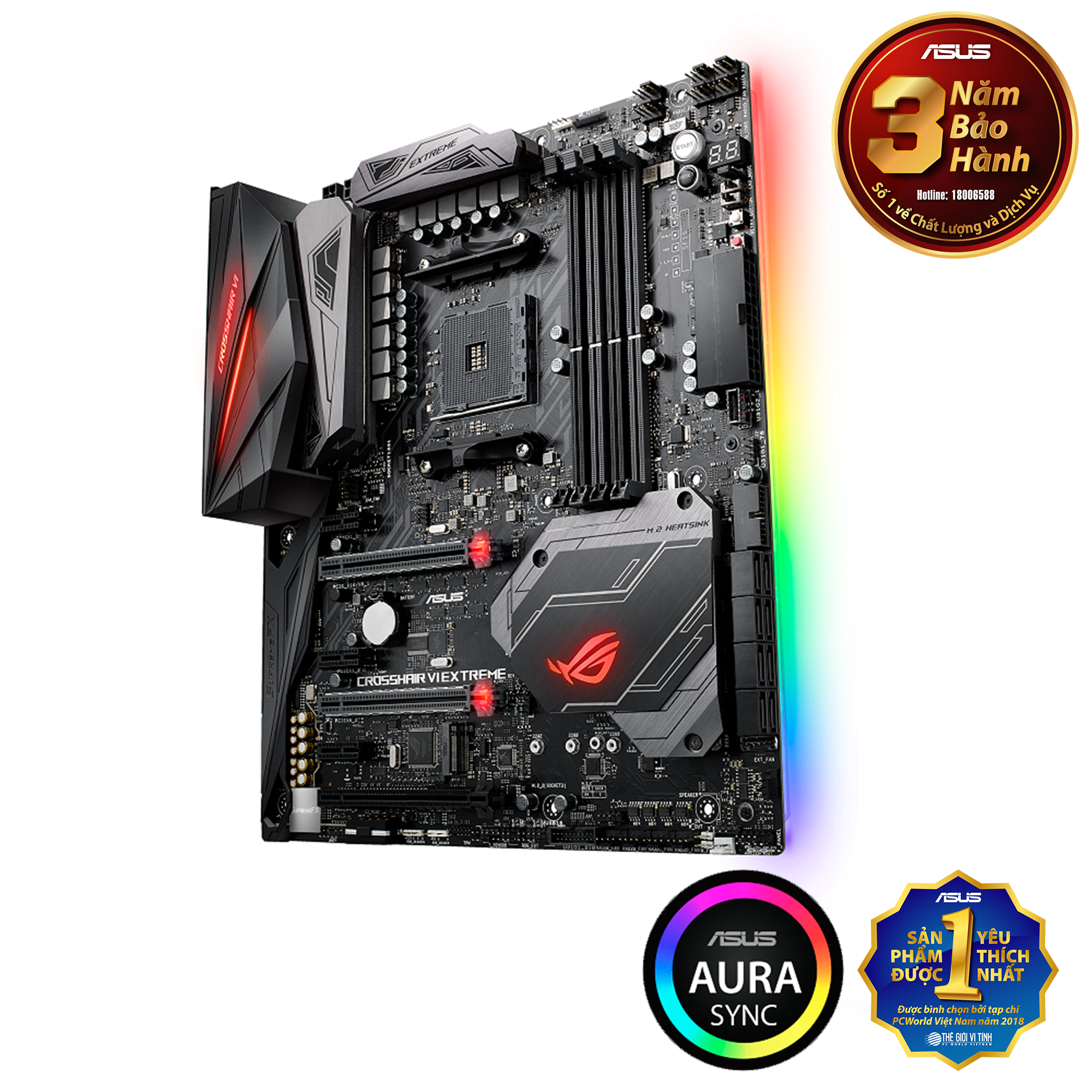 Mainboard Asus ROG CROSSHAIR VI EXTREME AMD X370 AM4 E ATX 4