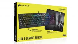 Bộ bàn phím chuột bàn di Corsair (K60PRO+ HarpoonPRO + MM300 )(CH-910D519-NA)