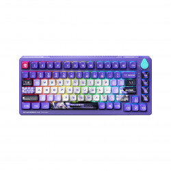Bàn phím cơ không dây Machenike K600T-B82 (White Purple-Shirasaiko)