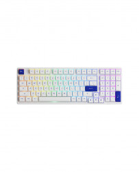 Bàn phím cơ AKKO 3098B Multi-modes Blue on White (Bluetooth 5.0 / Wireless 2.4Ghz / Hotswap / Foam tiêu âm / AKKO CS Jelly switch)
