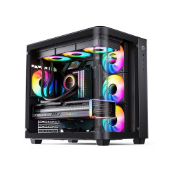 Vỏ case Jonsbo TK-3 Black (ATX,Mid Tower,Màu Đen,Kính Cong) Case Bể Cá