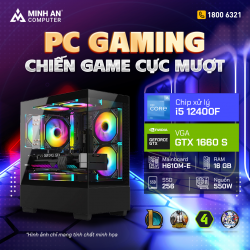 PC Gaming CH225 i5 12400F | GTX 1660 Super | RAM 16GB
