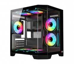 Vỏ Case Xigmatek Cubi M NANO Black (MATX, Màu Đen, No Fan) Case Bể Cá