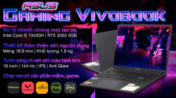Laptop ASUS Gaming Vivobook 16X K3605VC-RP431W (Intel Core i5-13420H | RTX 3050 4GB | 16 inch WUXGA IPS | 16GB | 512GB | Win 11 | Đen)