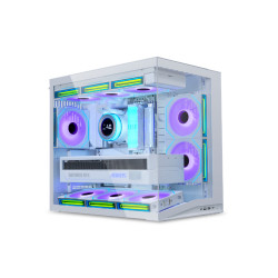Vỏ case Lian Li O11D mini V2 Flow White ( Sẵn 5 FAN)