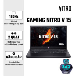 Laptop Acer Nitro ANV15-41-R732 NH.QPESV.005 (AMD Ryzen 5 6600H | RTX 4050 6GB | 15.6 inch FHD | 16GB | 512GB | Windows 11 Home SL | Đen)