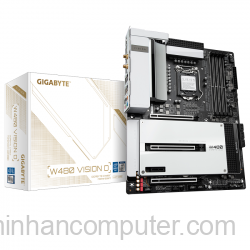 Mainboard Gigabyte W480 VISION D (Intel W480, Socket LGA 1200, ATX, 4 khe RAM DDR4)