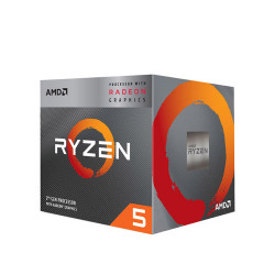 CPU AMD Ryzen 5 3400G (3.7GHz turbo up to 4.2GHz, 4 nhân 8 luồng, 6MB Cache, 65W) - Socket AMD AM4