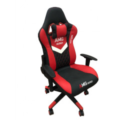 Ghế chơi game AMG-X chân xoay (Đỏ)