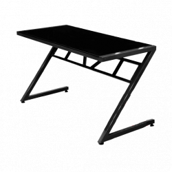 Bàn chữ Z GZ Homedesk- V2 mặt kính khung đen
