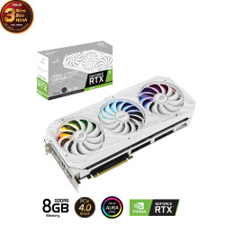 Card màn hình Asus ROG Strix GeForce RTX 3070 Gaming OC White (ROG-STRIX-RTX3070-O8G-White)