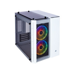 Vỏ case Corsair Crystal 280X RGB Tempered Glass White