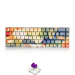 Bàn phím cơ Newmen Dual Mode GM680 Jungle Purple Switch