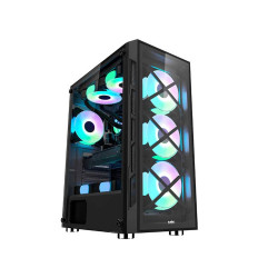 Vỏ case MIK TN10 Black (3 Fan LED RGB)