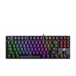 Bàn phím cơ DareU EK87 Multi Led Black - Brown Switch