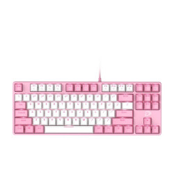 Bàn phím cơ DareU EK87 Pink Led Pink White - Brown Switch