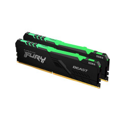 RAM Desktop Kingston Fury Beast RGB 32GB (2x16GB) DDR4 3600MHz (KF436C18BBAK2/32)