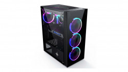 Vỏ case KENOO ESPORT G100 Màu Đen (Mid Tower | Có sẵn 3 Quạt)
