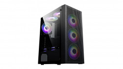Vỏ case KENOO ESPORT M100 Màu Đen (Mid Tower | Có sẵn 3 Quạt)