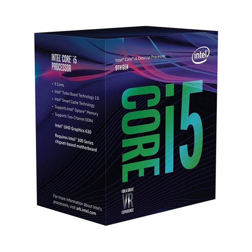 CPU Intel Core i5-9400 (2.9GHz turbo up to 4.1GHz, 6 nhân 6 luồng, 9MB Cache, 65W) - Socket Intel LGA 1151 V2