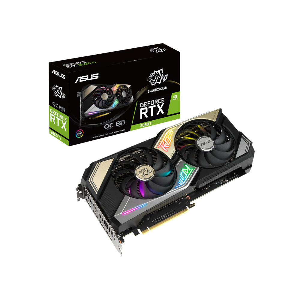 Card màn hình Asus KO GeForce RTX 3060 TI Gaming (KO-RTX3060TI-8G-GAMING)
