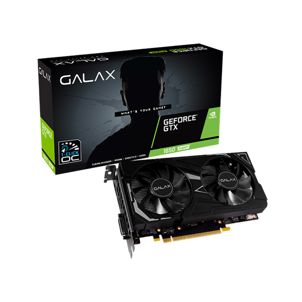 Card màn hình Galax GeForce GTX 1650 Super EX 1-Click OC (65SQL8DS61EX)