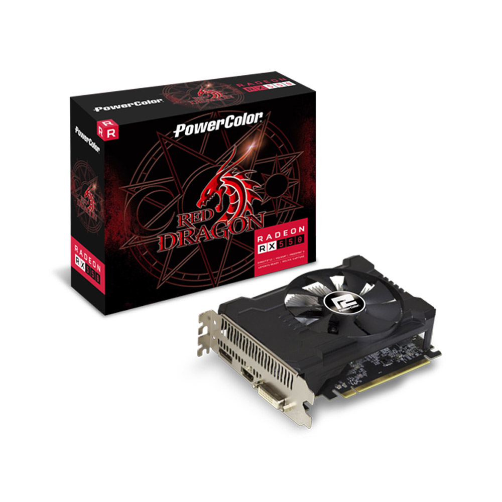 Card màn hình PowerColor Red Dragon Radeon RX 550 2GBD5-DHA/OC