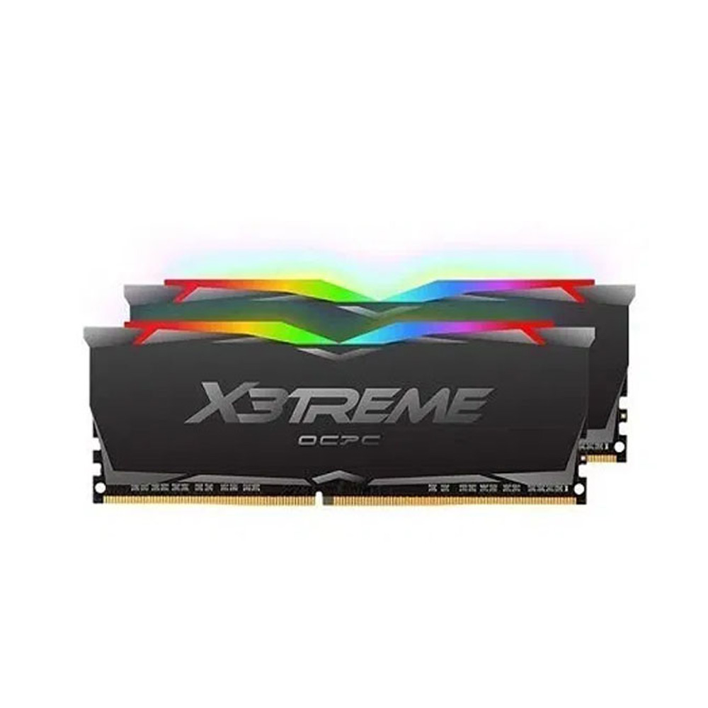 RAM Desktop OCPC X3TREME Aura RGB C18 32GB(16GBx2) DDR4 3600MHz Black