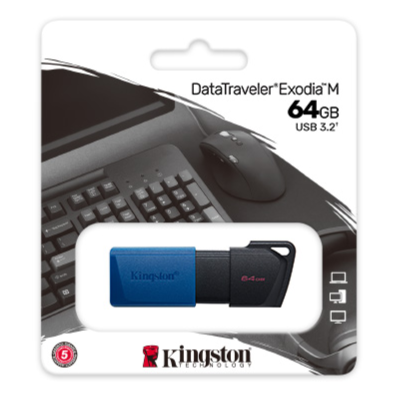 USB Kingston 64GB DataTraveler Exodia DTX 64GB (USB 3.2 Gen 1 | 100Mb/s)