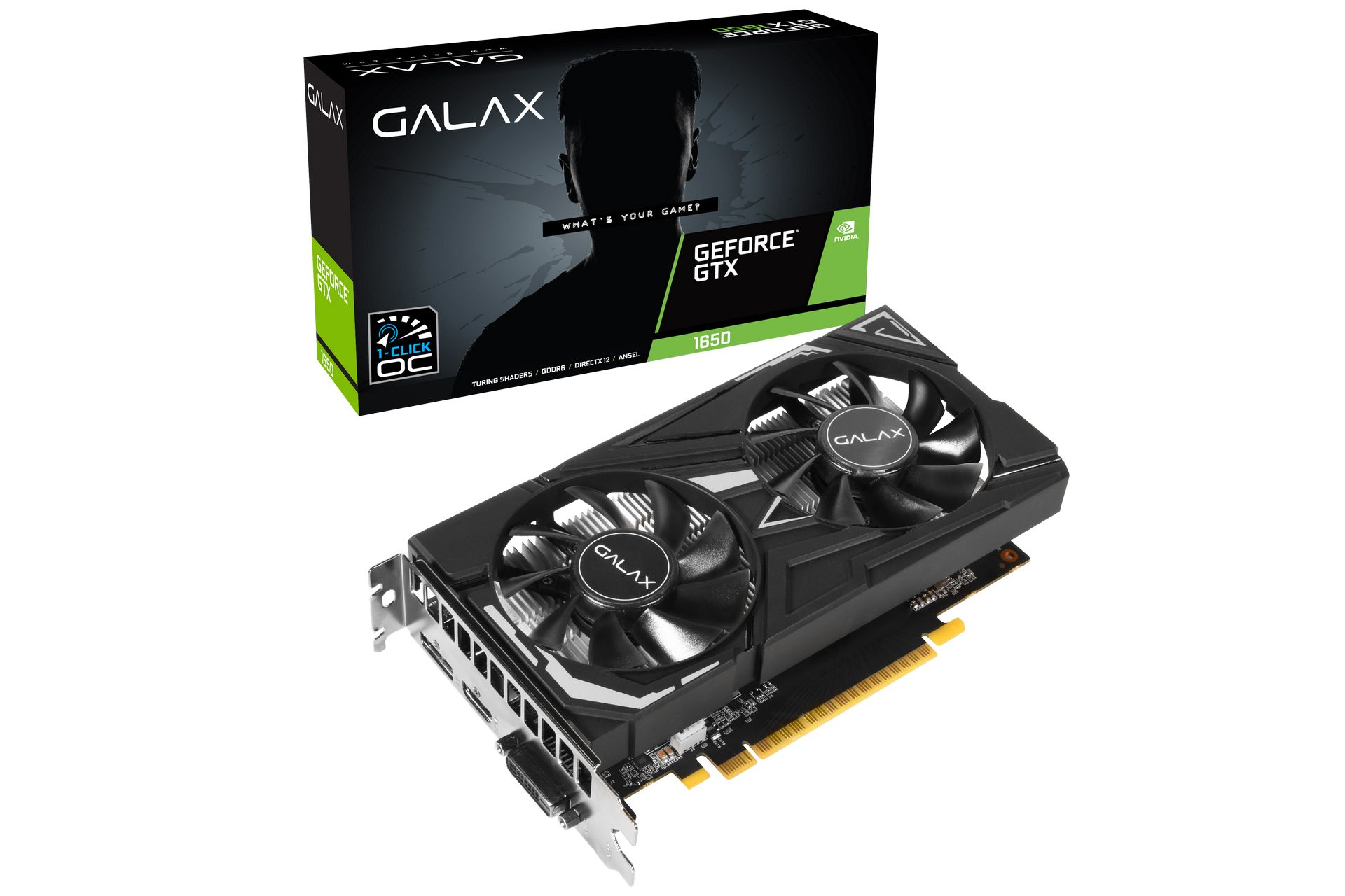 Card màn hình Galax GeForce GTX 1650 EX 1-Click OC (65SQL8DS66E6)