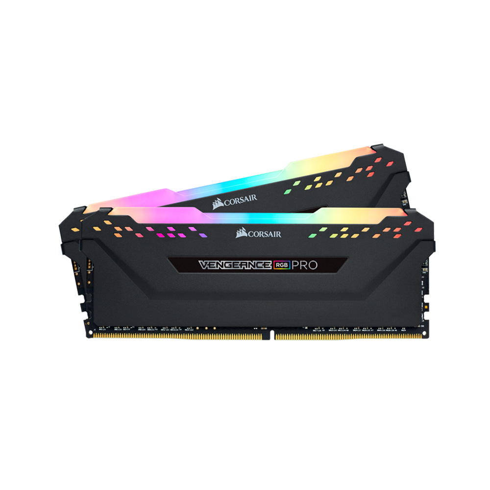 RAM Desktop Corsair Vengeance Pro RGB Black 32GB (2x16GB) DDR4 3600MHz (CMW32GX4M2D3600C18)