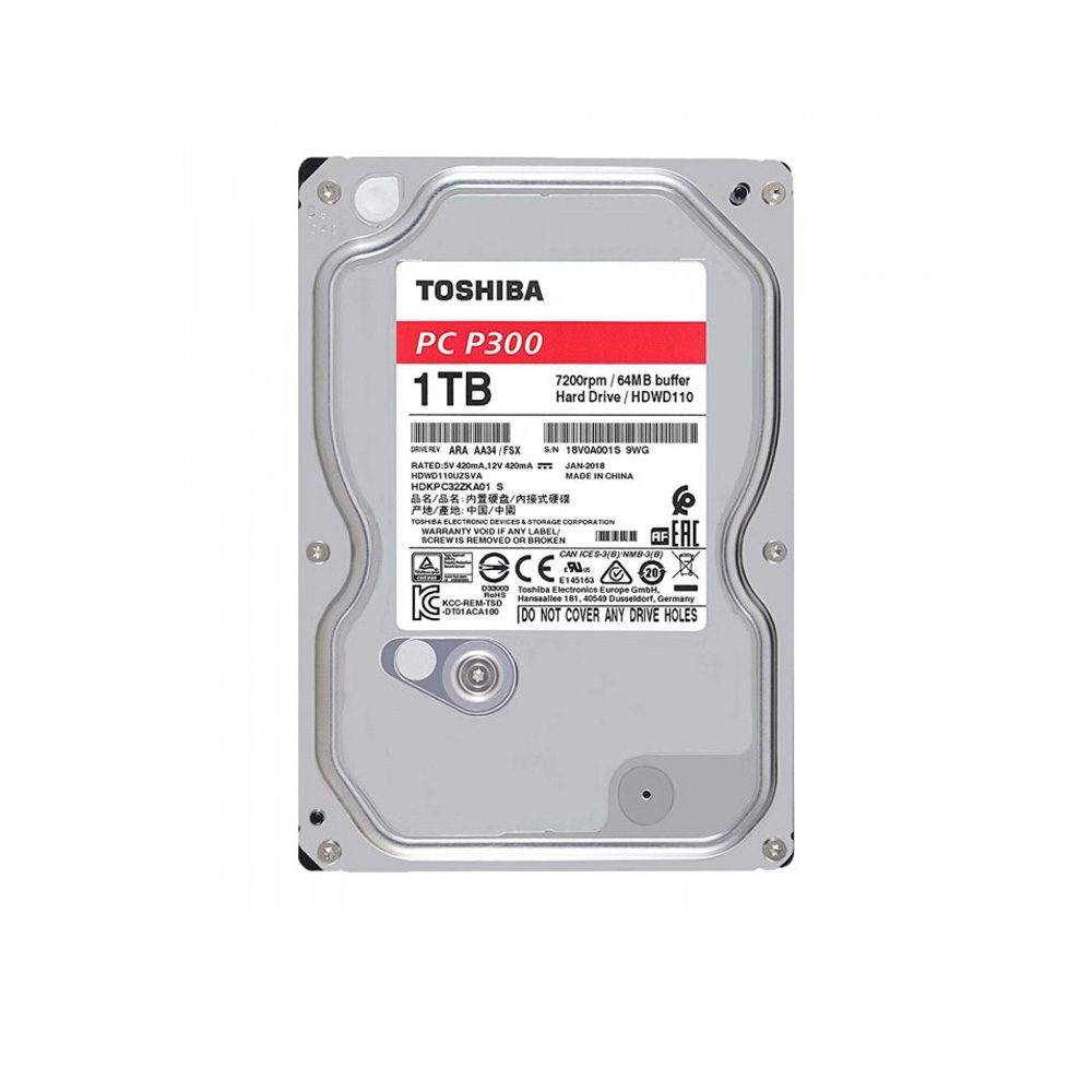 Ổ cứng HDD Toshiba 1TB (3.5" / 7200RPM / 64MB)