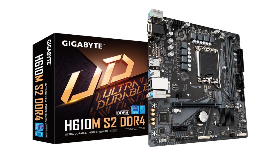 Mainboard Gigabyte H610M S2 DDR4 LGA1700 4 Khe RAM M-ATX