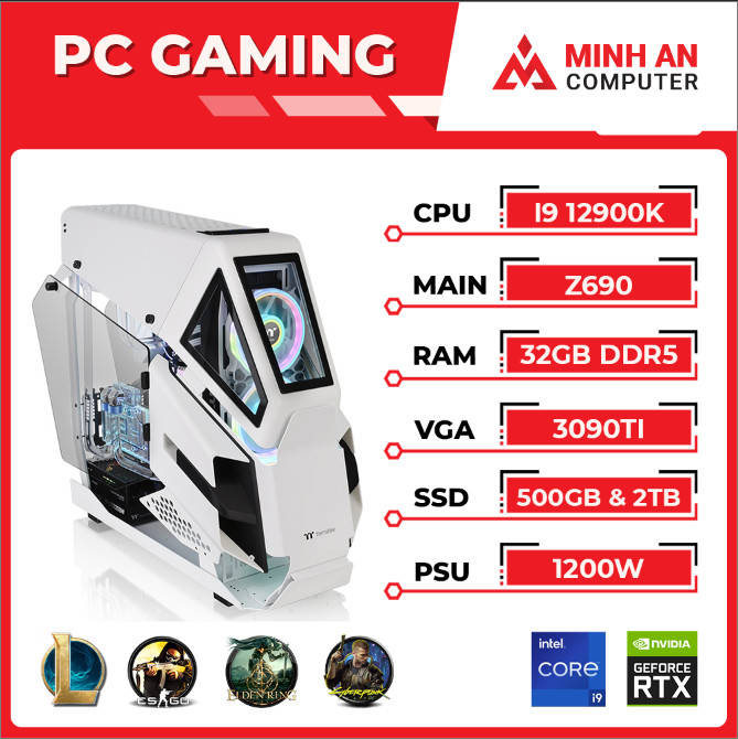 PC Gaming Intel Core i9-12900K | RTX 3090 TI | RAM 32GB